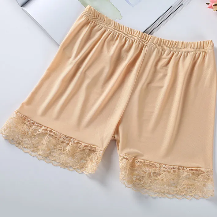 Women Soft Seamless Safety Short Pants Summer Under Skirt Shorts Ice Silk  Breathable Short Tights