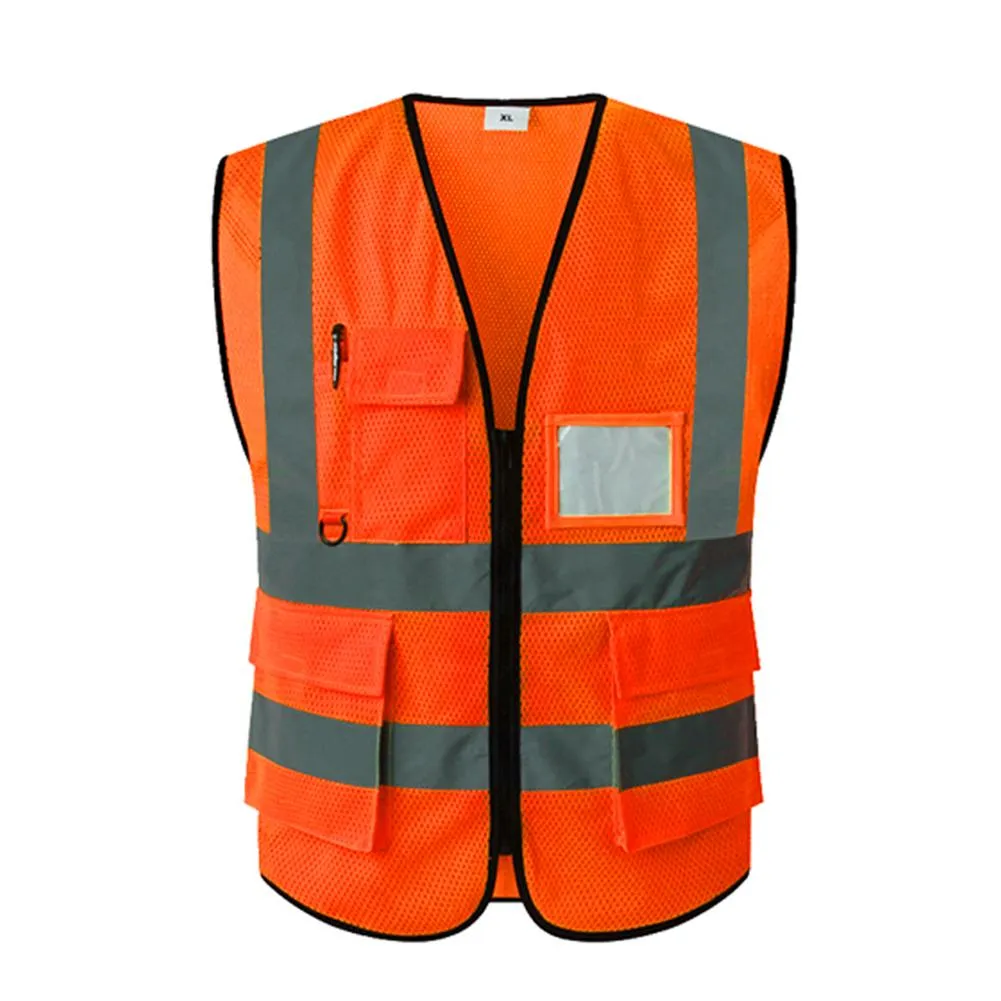 Veste de moto réfléchissante sport haute visibilité gilet de sécurité pour  cycliste fluorescent Racing veste sans manches 