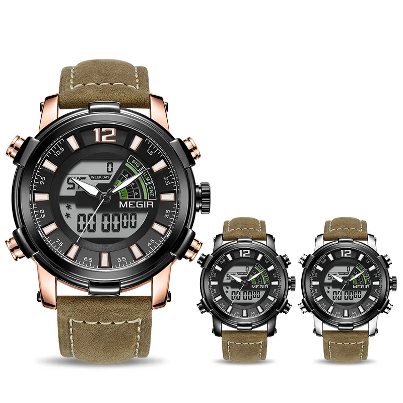 MEGIR Sport Analog Quartz Mens Watch With Dual Display Military Wristwatch Sport Hour 294S From Ai818 74.14 DHgate.Com