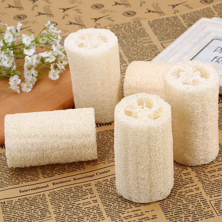 Natural Loofah Luffa Sponge met loofahs voor lichaam Verwijder de dode huid en keukengereedschap Badborstels Massage Badhanddoek T2I5795