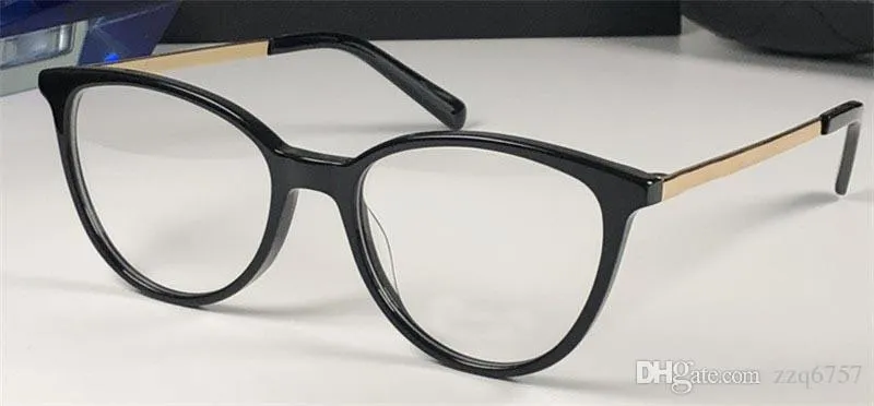 New Fashion Design Optisk recept Glasse Cat Eye Square Frame Populära stil för kvinnor Toppkvalitet Säljer HD Clear Lens 3383