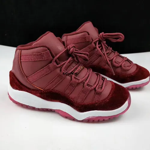 Jordan 11 on sale maroon suede