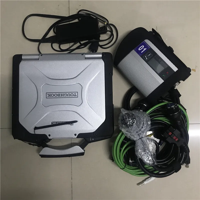 MB Star C4 SD Connect SD C4 con laptop CF30 (4G) Diagnosi Toughbook SSD soft-ware 2023.12V DAS/X/DTS per auto MB