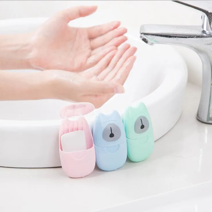 CleanGenie Soap Sheets 50 Pack Portable Disposable Hand Washing Flakes