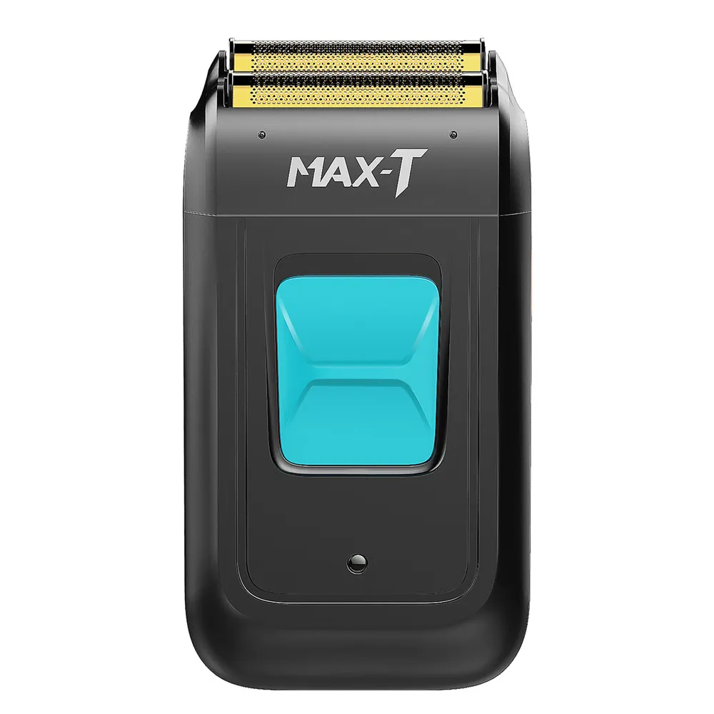 Afeitadora eléctrica MAX-T 1002 para hombres, afeitadora inalámbrica recíproca resistente al agua con doble hoja, máquina de afeitar recargable por USB para peluquero