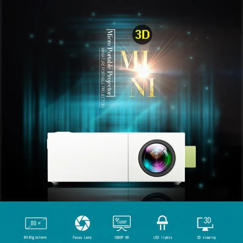 Pocket Projectors: YG310 Mini LED Projector 1080P Supported, 400 600 ...