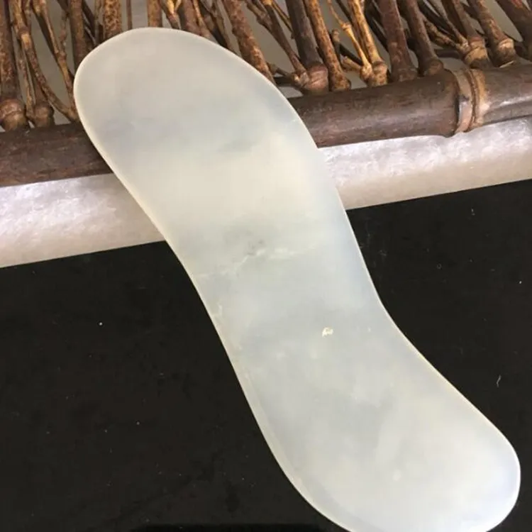 DHL free shape S Massager Natural Jade Stone Guasha Gua Sha Board Hand Massager Relaxation Health Care Beauty Tool