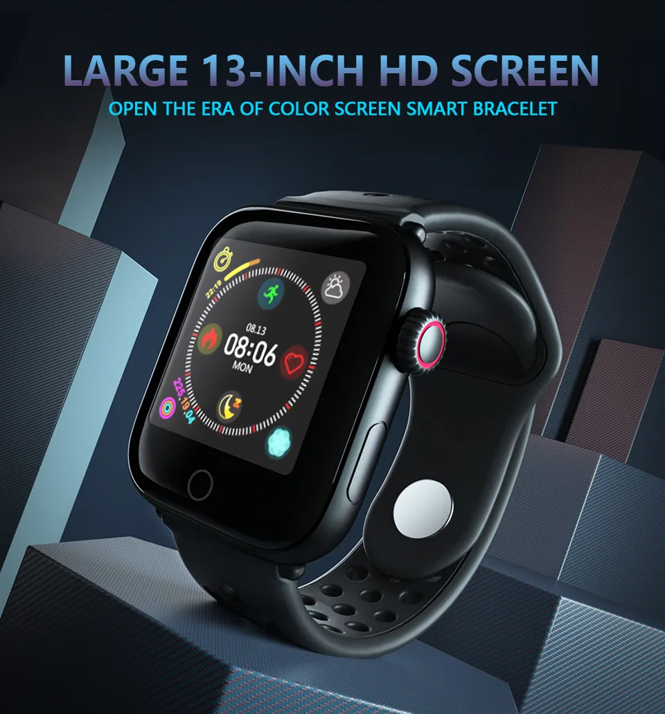 Orologio per la pressione sanguigna del braccialetto fitness Z7 Orologio da polso impermeabile IP68 Monitoraggio del sonno Braccialetto intelligente Tracker attività smartwatch