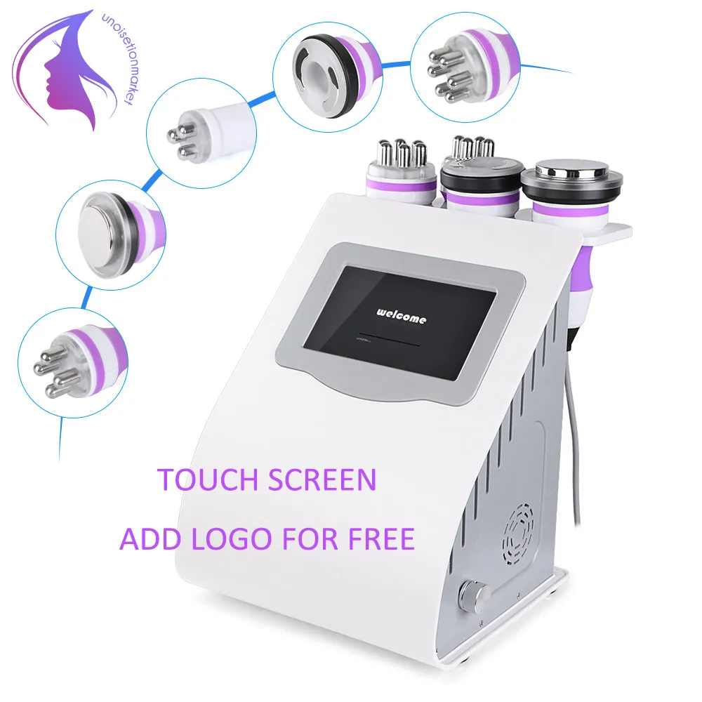 Touchscreen 5-in-1-Ultraschallkavitations-Vakuum-RF-Radiofrequenz-LED-Licht-Hautstraffungs-Cellulite-Schlankheitsgerät