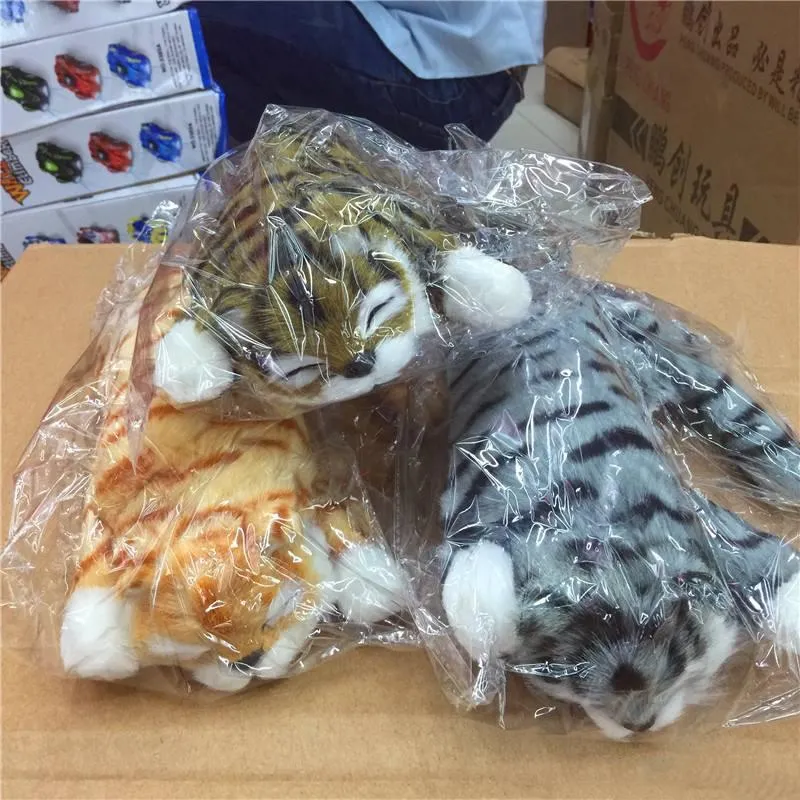 Giocattolo di peluche elettrico ad alta simulazione divertente gatto rotolante Giocattolo vocale elettrico per bambini Animali elettronici Il miglior regalo per i bambini