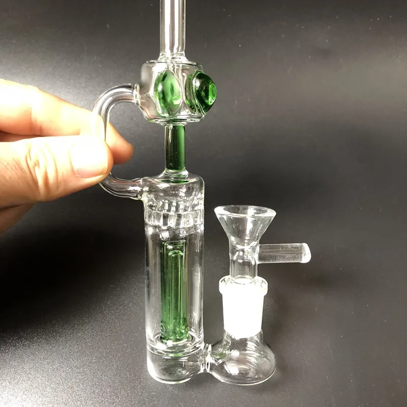 Mini recycleur verre eau Bong verre Bongs conduites d'eau barboteur tuyaux eau Bongs percolateur verre artisanat 14mm joint narguilés