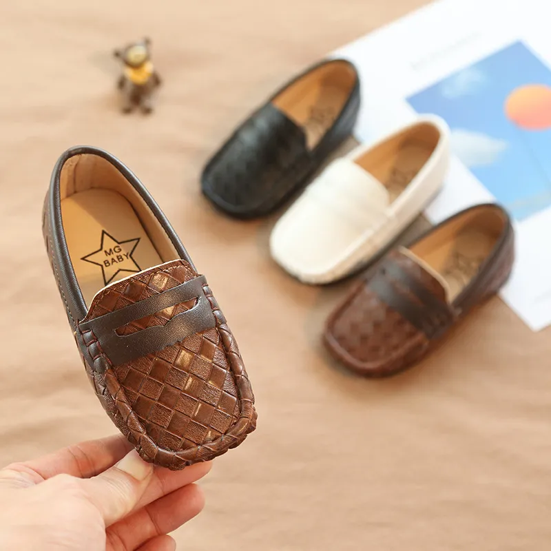 Mocassini Bambini In Pelle Morbida Ragazzi, Classiche Scarpe Da