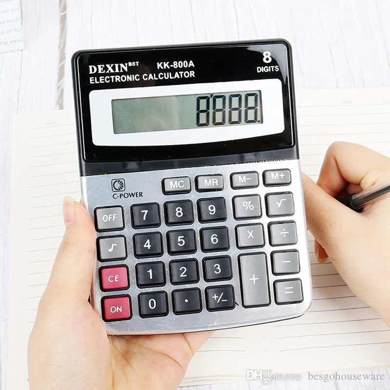 Kalkulator finansów biurowych z Voice Commercial 8 Digit Electronic Calculator Home School Papetery Duży Kalkulator ekranu BH2372 TQQ