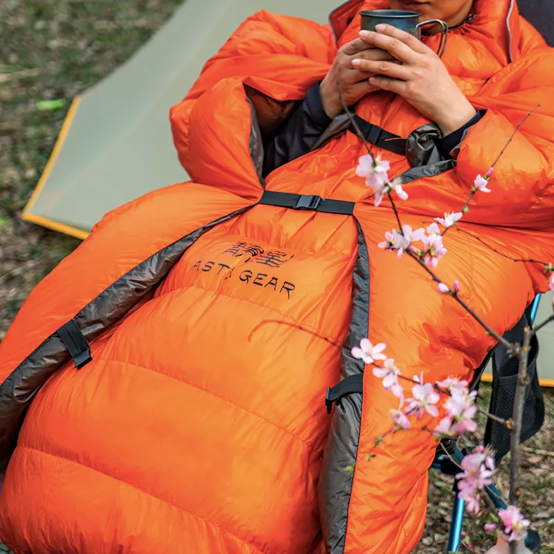 Astagear Small Quilt Feather Sleeping Bag Duck Down Bottomless