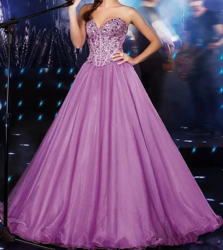 P rpura 2019 vestido de quincea era para ni a de 16 a os vestido de baile cari o con volantes cristales hasta el suelo vestido de quincea era hecho a