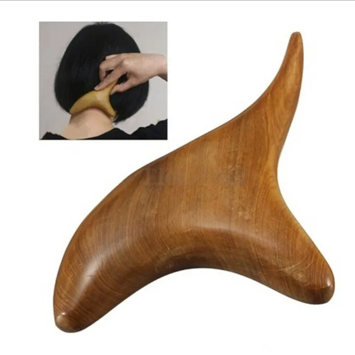 Body Neck Relax Blood Circulation Wood Massager Triangle Trigeminal Fragrant Wood Reflexology Tool Spa Therapy