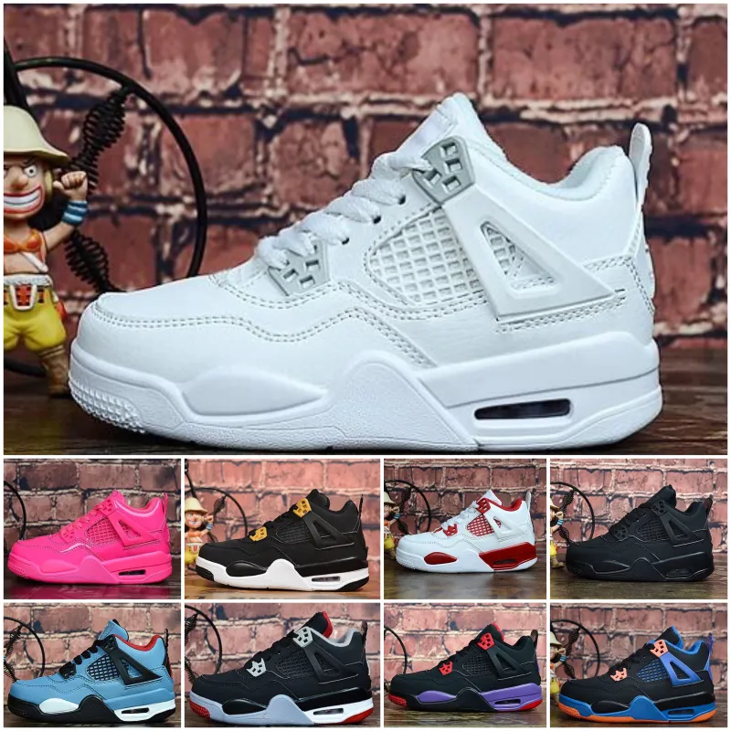 Adelaida Camino Pesimista Nike Air Jordan 4 4s Baratos Zapatos De Baloncesto De Dinero Blanco Puro  Denim Blue Jeans Niños J4 Vuelos Iv Jumpman Zapatillas De Tenis De 59,26 €  | DHgate