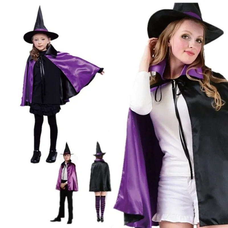 Cape Gothique Noire En Velours & Fourrure