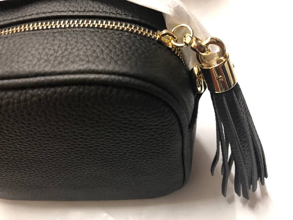 Soho disco bag handbag luxury designer bag high quality Genuine Leather designer purse soho bag with serial number metal tassel Fashion women shoulder