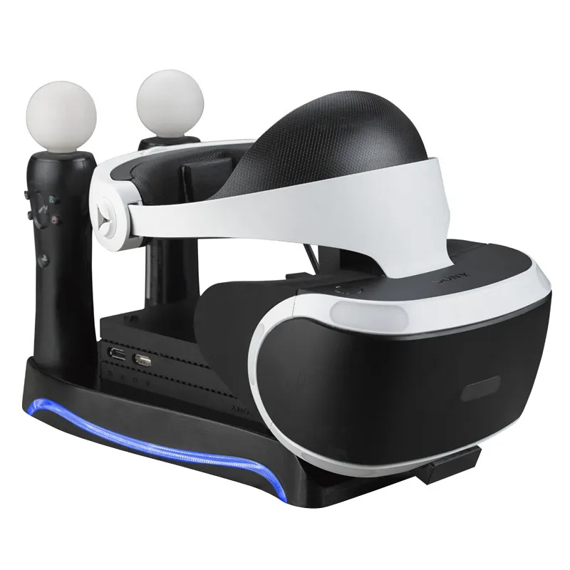 شحن محطة تخزين محطة PSVR2 2nd Gend PlayStation PS4 PS5 VR Showcase Oculus Quest 2 PS Move Headset Controller Multifunction Holder