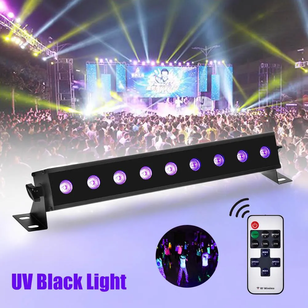 UV Fairy Black Night Reflectley Strip Light In USA Stock Remote Control Festival LED Lighting Dance Party NightClub Oświetlenie