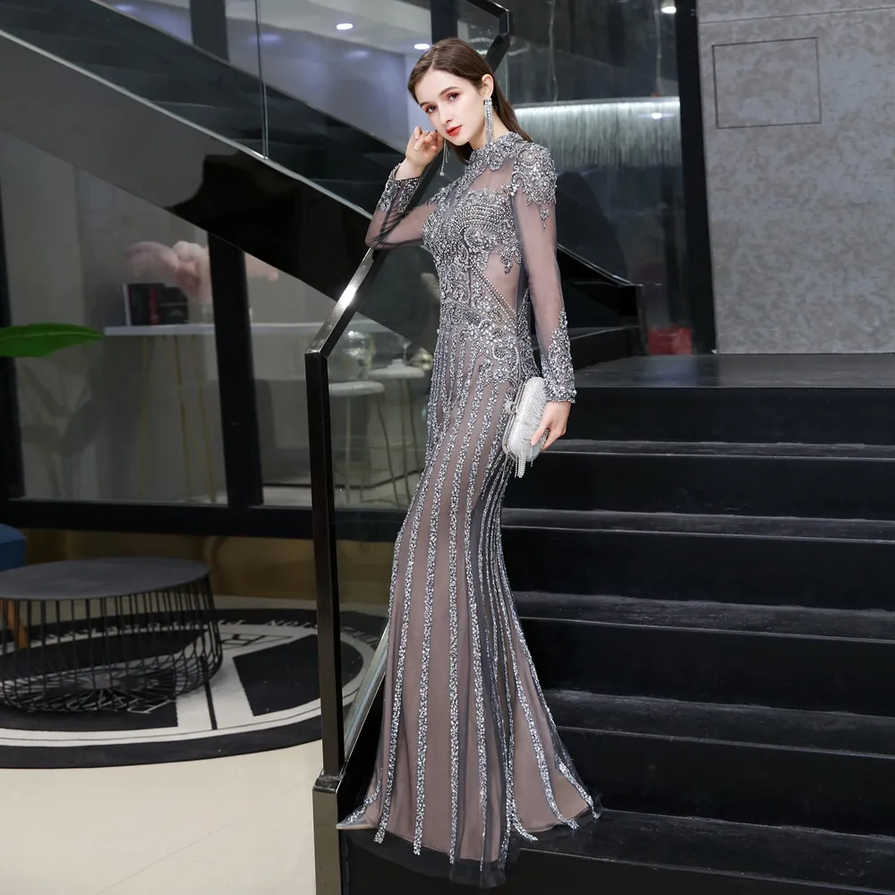 navy evening midi dress Gemy Maalouf | Evening Dresses main image 1