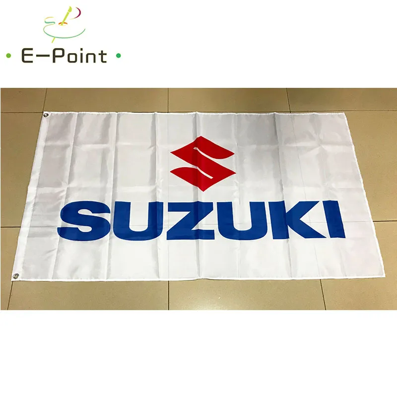 Drapeau Suzuki Skull 90x150 Cm - 4 œillets - Neuf - Fabriqué Au Mexique