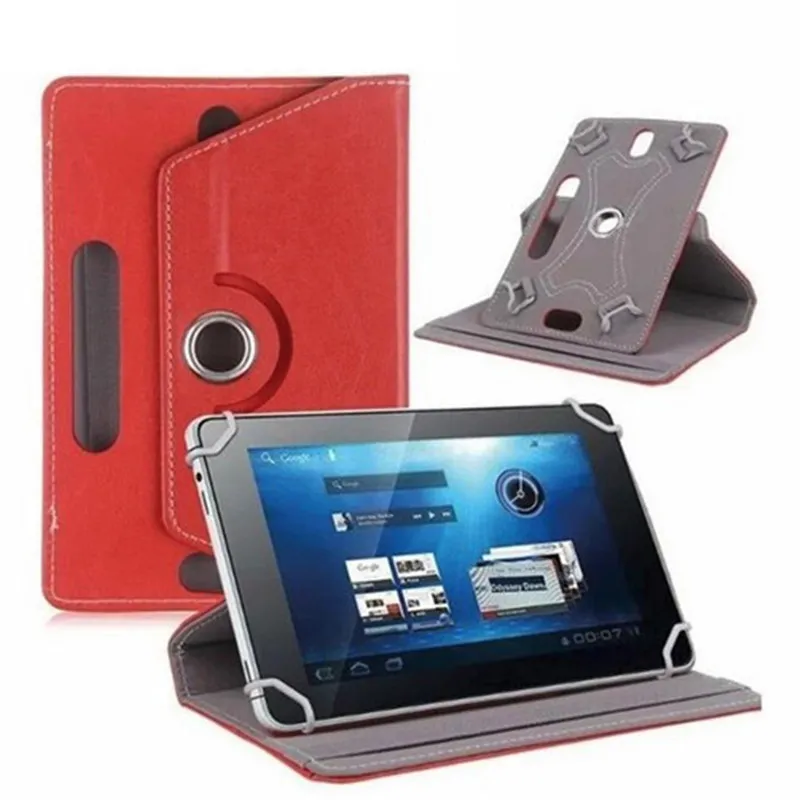 7" 8" 9" 10" Universal Leather Case 360 Degree Rotate Protective Stand Cover For Universal Android Tablet PC Fold Flip Cases Built-in Card Buckle inch