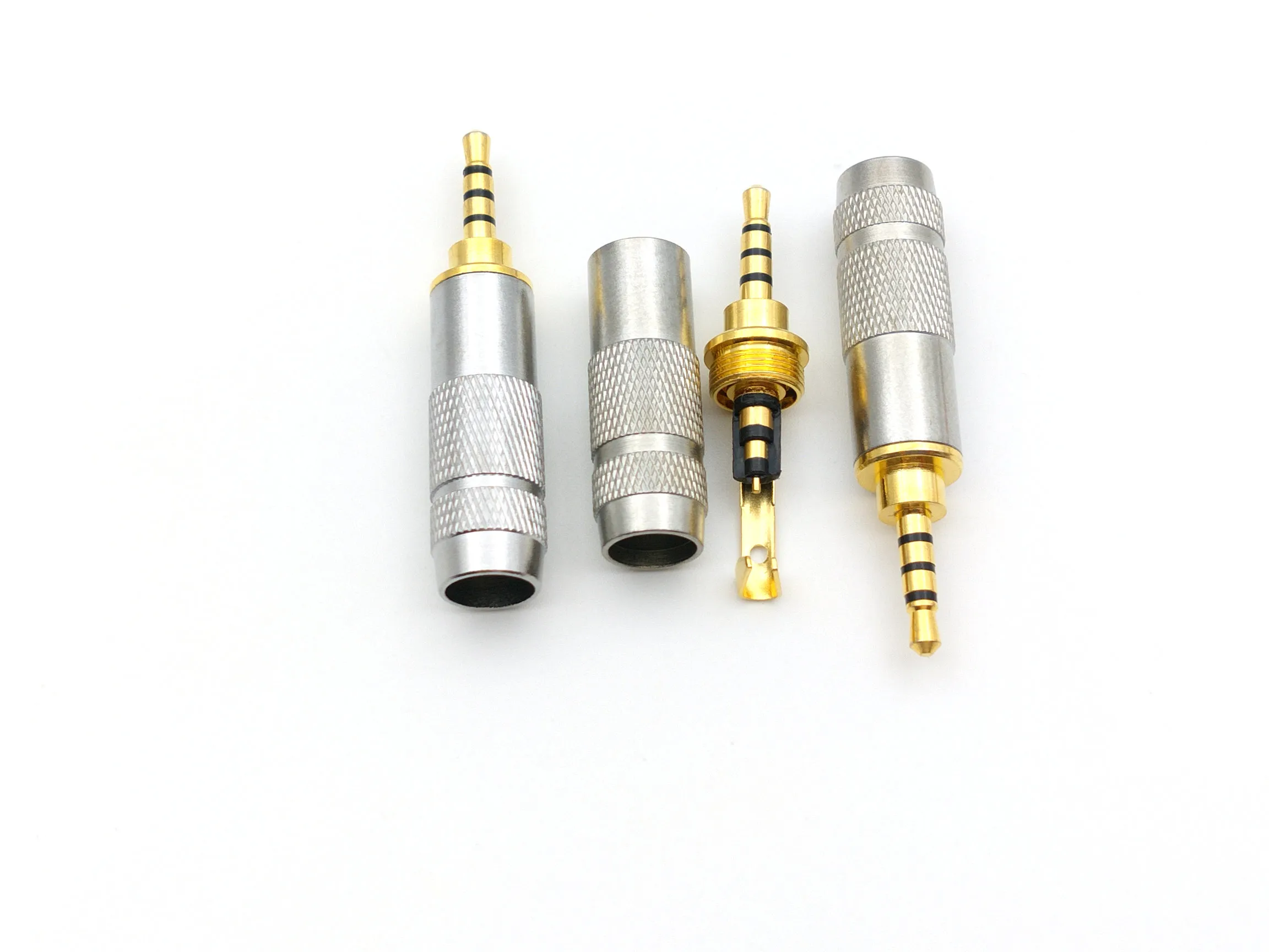 20 pcs 2.5mm 4 Pólo Reparação Fone De Ouvido Plugue Conectores De Áudio De Cabo de Plugue De Solda