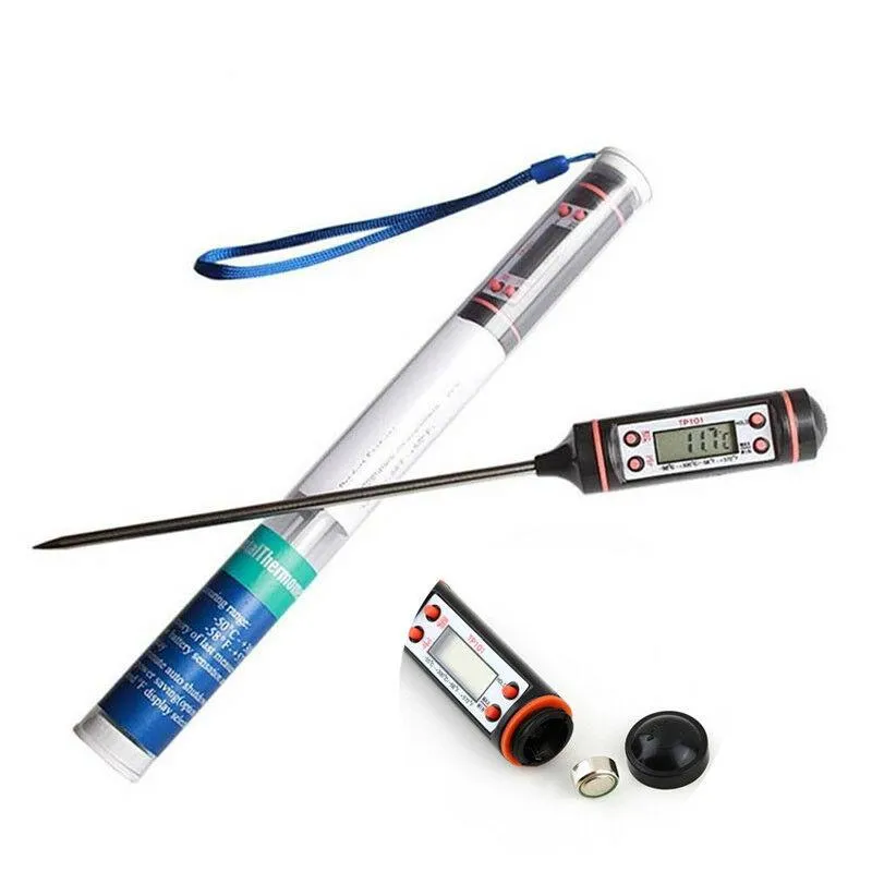 Digital Cooking Food Probe Meat Household Thermometer Kitchen w/ BBQ 4 Buttons free shipping