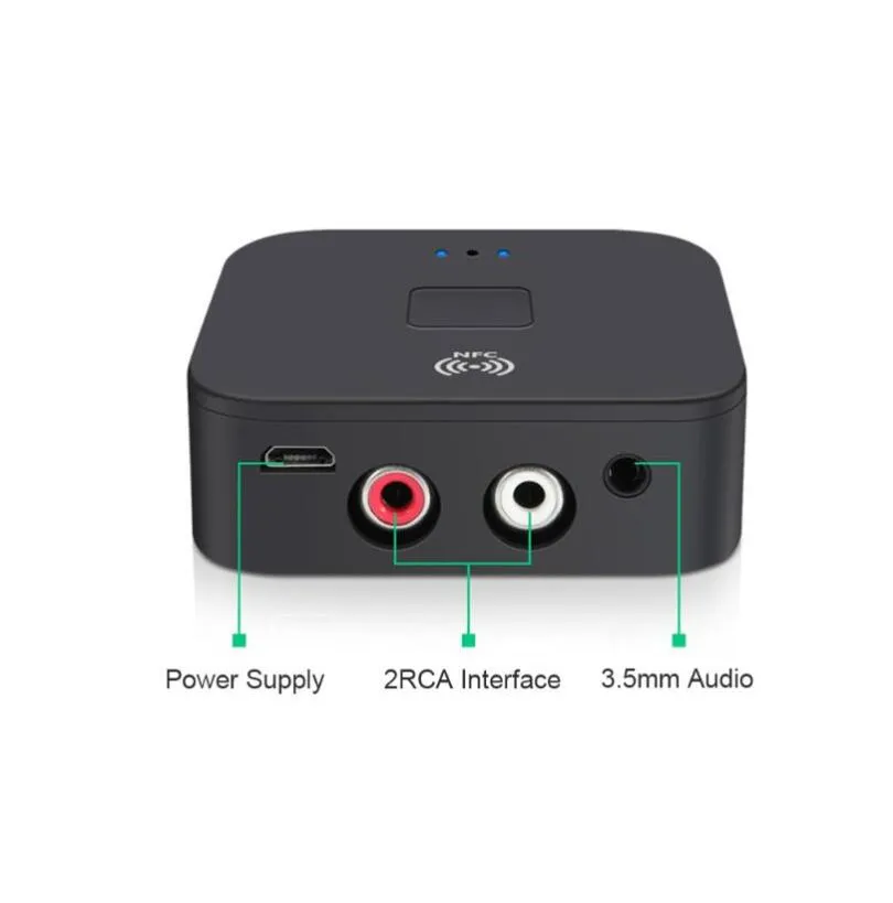 Wireless Bluetooth 5.0 RCA Audio Receiver With Mic And NFC For Car, TV,  Bluetooth Receiver For Speakers, And Auto APTX 3.5mm AUX Jack Music Adapter  From Beest, $6.63