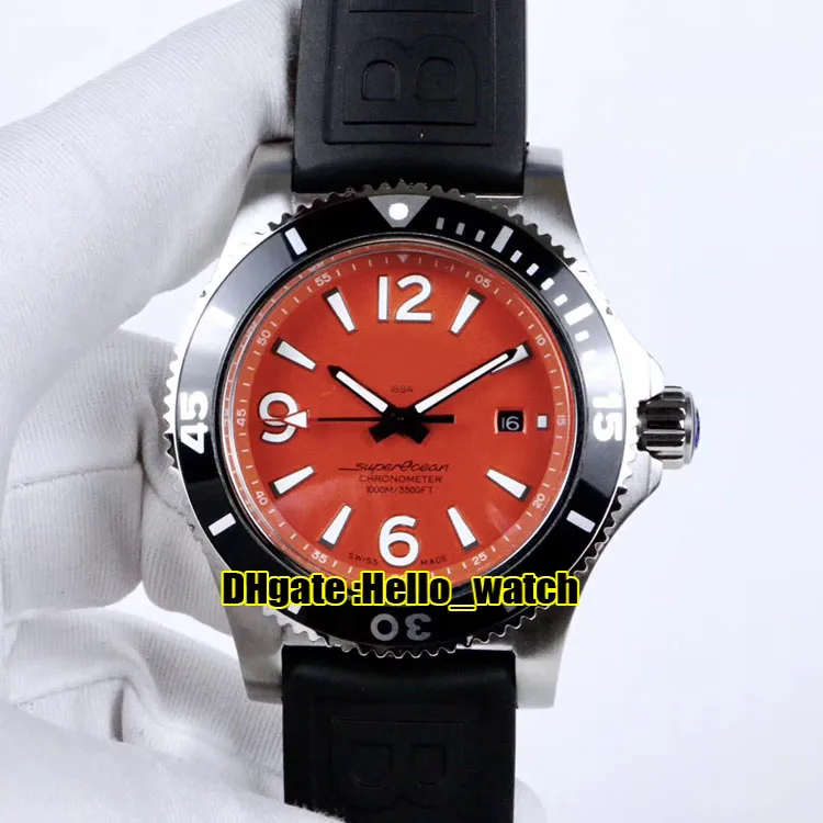 Super Ocean 316L Steel Automatic Black Dial Watches With White