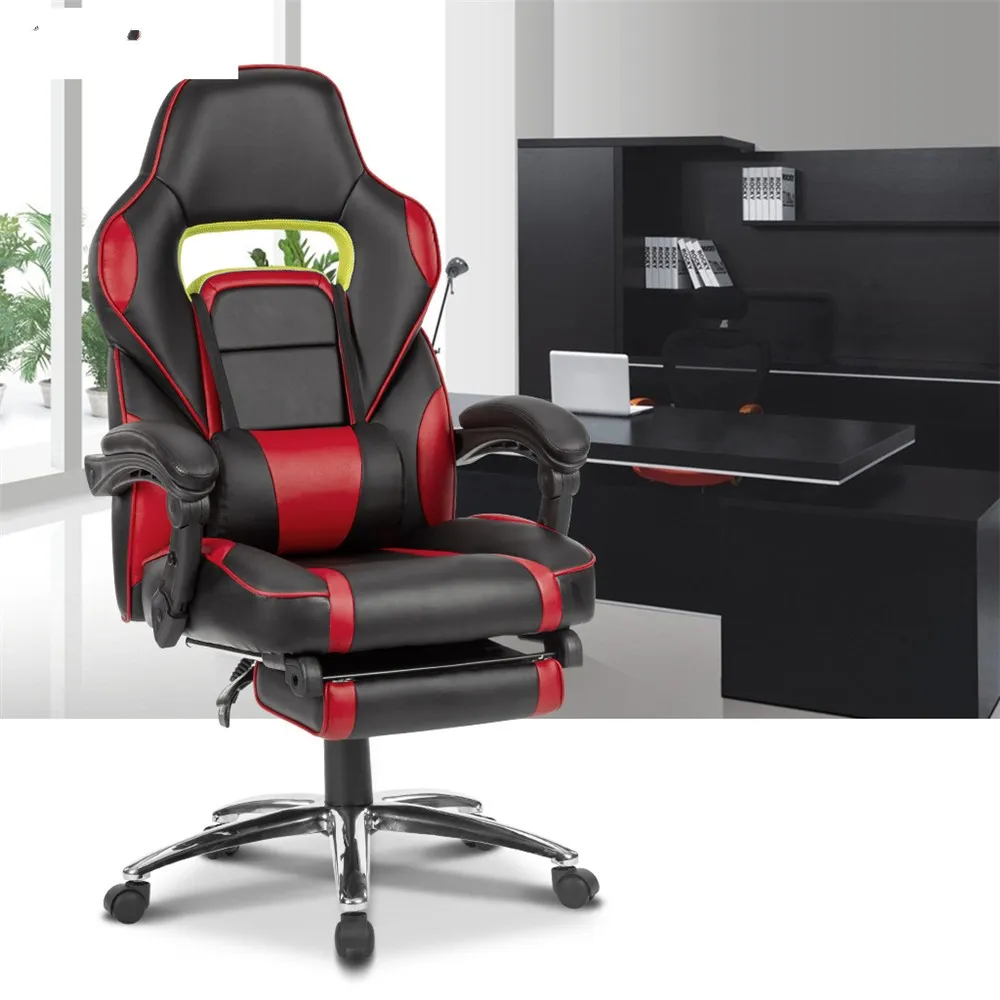 Игровой стул с подставкой для ног - 81 фото