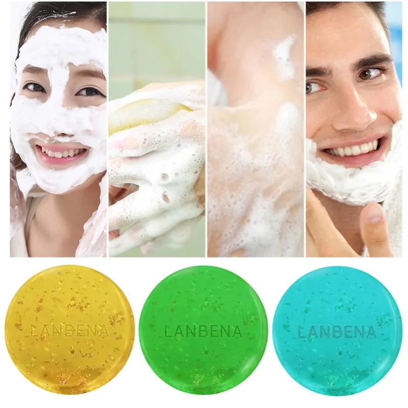 LANBENA 24K sapone Handmade Alghe Tea Tree pulizia facciale Idratante Sapone lavaggio del viso Cura della pelle