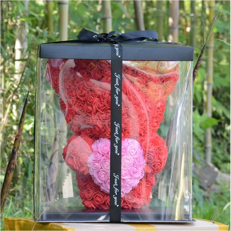 Orso Di Rose Da 40 Cm Fiori Artificiali Bambole Di Orso Stand Orso Di Rosa  Decorazione Regali Di Natale Le Donne Regalo Di San Valentino Da 39,81 €