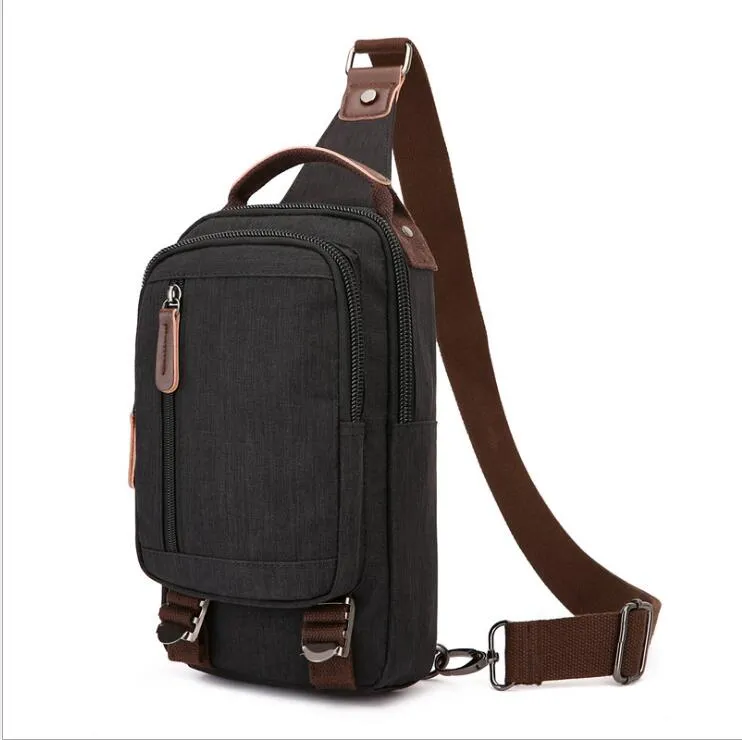 HBP Men crossbody ryggsäck stil rese bagagepåse enkel rem en remväska fast färg stänk bevis ryggsäck gratis frakt