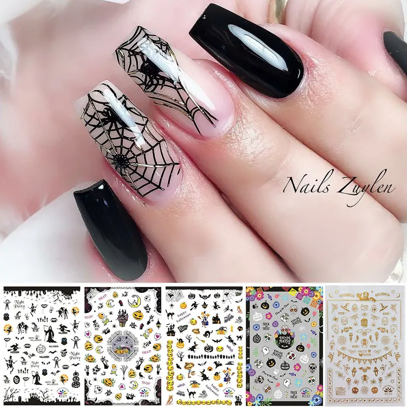 Halloween Nail Art 2018 – Design 5 - Bright Skull Nail Art - The Nail  Chronicle