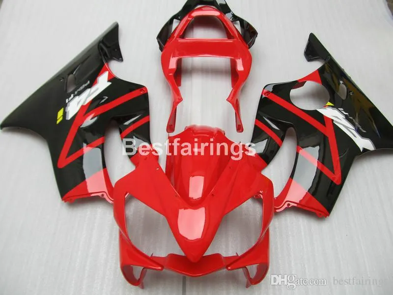 Литье под давлением набор для формования для Honda CBR600 F4i 01 02 03 красные черные обтекания набор CBR600F4I 2001 2002 2003 HW01