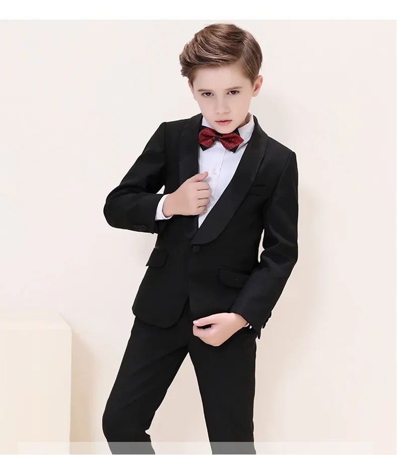 guapo un botón chal solapa niño diseñador completo chico guapo traje de boda niños atuendo chaqueta hecha a medida a14