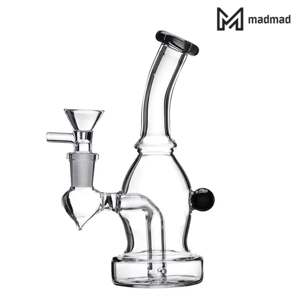 Glas Roken Bong Water Pijp 6 "Tall With Free Glass Bowl Heady Oil Rig Diffuser Percolator Bubbler 1122