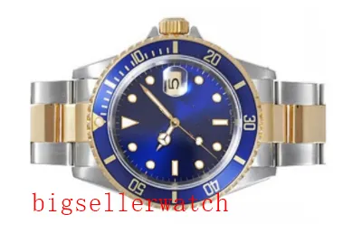 uxury herenhorloge Hoge kwaliteit doos blauwe keramische rand blauwe wijzerplaat 40 mm 16613 roestvrij staal Azië 2813 mechanische automatische heren Wat326B