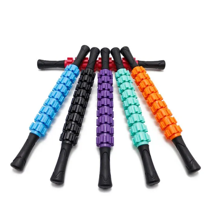 Bärbar Yoga Massager Roller Fitness Massager Stick Full Body Roller Plast Roller Bar Shaft Fitness Djup Muscle Relaxation Stick Tool