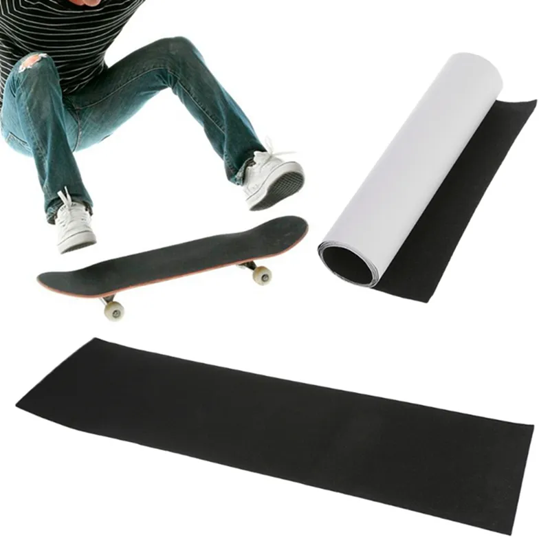 Professional Black Skateboard Deck Sandpaper Grip Tape For Skating Board Longboarding 83*23cm high quantity