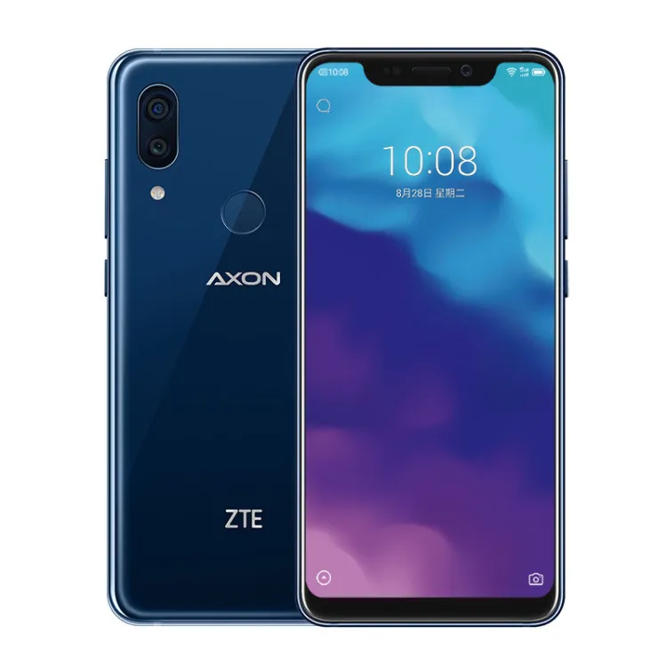 オリジナルのZTE Axon 9 Pro 4G LTEの携帯電話8GB RAM 256GB ROM Snapdragon 845 Octa Core 6.21 "全画面20MP NFC指紋ID携帯電話