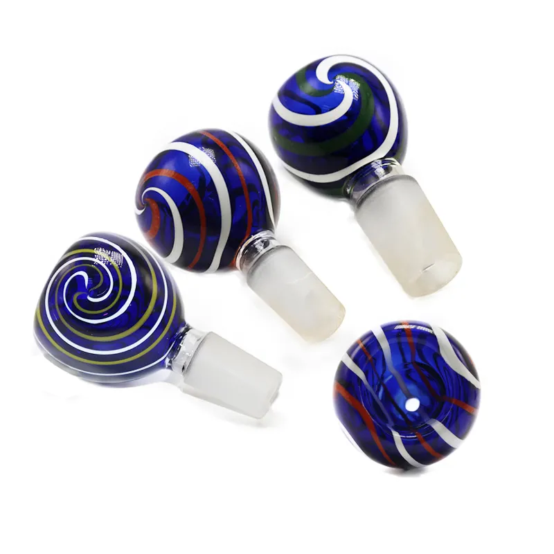 G026 Heady Smoking Bowls 14mm /18mm 남성 조인트 유리 물 파이프 석유 굴착