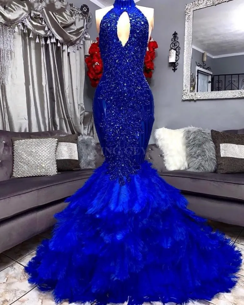 Mermaid dress with best sale feathers