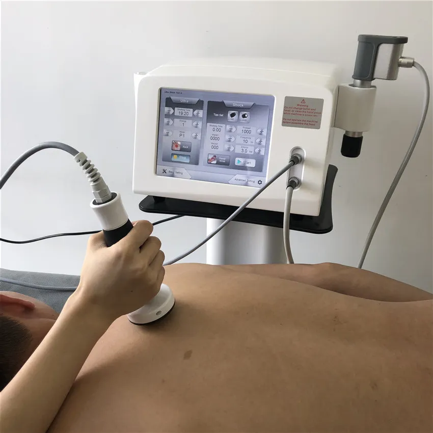 Draagbare ultrageluid luchtdruk schok golf therapie machine voor ed behandeling fysieke shockwave equipomente aan lichaam pijnverlichting