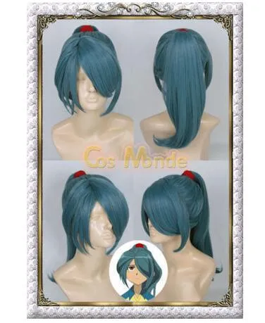 Free shipping<< NEW Inazuma Eleven Kazemaru Itirouta Anime Cosplay Hair Wig Synthetic Wigs