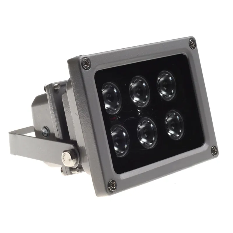 LED CCTV LED Oświetlator IR Lampa na podczerwień 6 sztuk 850nm Array LED IR Outdoor Wodoodporny Night Vision CCTV Wypełnij światło do kamery CCTV