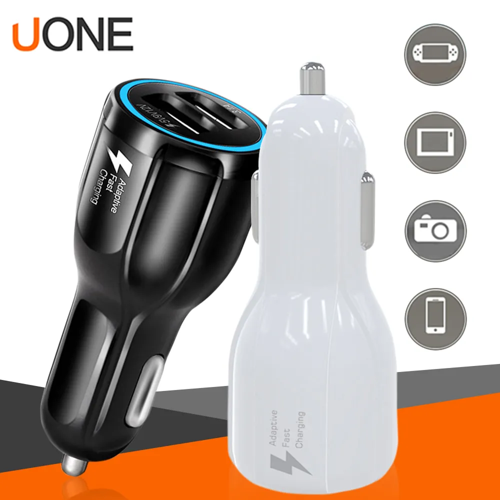 Dual USB Fast Charging Adapter 2port QC3.0 fast charge 3A Quick Charge car charger phone charger with opp package